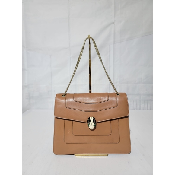 Bvlgari Large Serpenti Forever Shoulder Bag Brown - Picture 1 of 14
